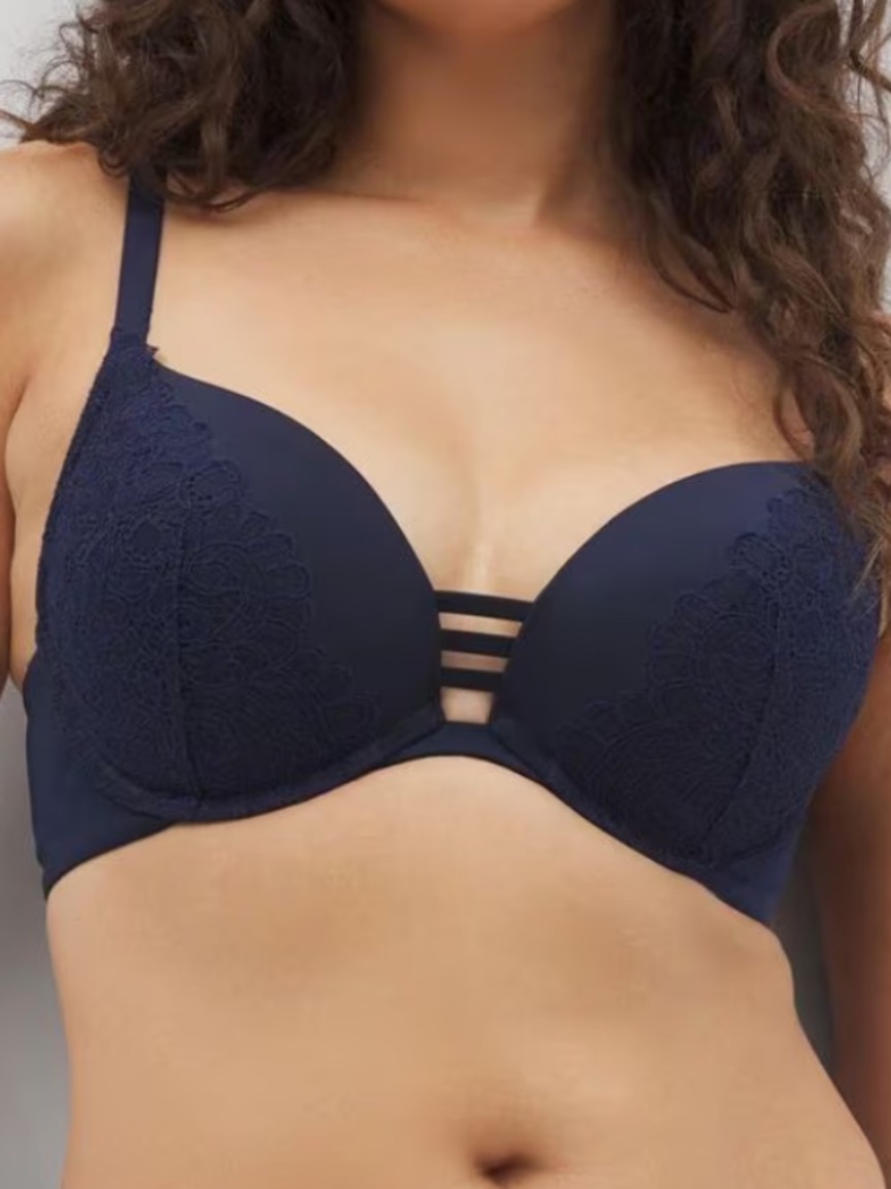 Soma Push-up Plunge Bra with Lace Sz 34H